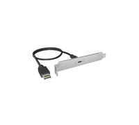 ICY Box (USB 3.2 Gen 2x2) USB Type-C Backpanel, 20 Gbit/s, Internal USB Type-E Cable 60 cm, Metal Construction, Plug & Play, IB-AC553