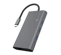ICY BOX USB-C Docking Station (10-in-1) with 1x HDMI and 1x VGA, USB-C Docking Station for Notebook (Gigabit Ethernet, 3 USB 3.0 Ports, PD 100W), IB-DK4040-CPD