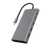 ICY BOX USB-C Docking Station (11-in-1) Triple Monitor 2 HDMI and 1 DP , Laptop