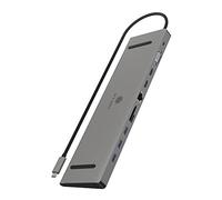 ICY BOX USB-C Docking Station (11-in-1) Triple Monitor 2 HDMI and 1 VGA , Laptop Docking Station with Dual HDMI + VGA (6 USB Ports, Gigabit Ethernet, DisplayLink), IB-DK2106-C