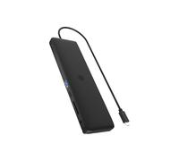 ICY BOX USB-C Docking Station (11-in-1) with 2x HDMI & 1x DP (4K 60Hz), 4x USB 3.0 HUB, Alimentazione 100W, Gigabit Ethernet, Portable Dock Station, IB-DK2116-C