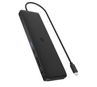 ICY BOX USB-C Docking Station (11-in-1) with 2x HDMI & 1x DP (4K 60Hz), 4x USB 3.0 HUB, Alimentazione 100W, Gigabit Ethernet, Portable Dock Station, IB-DK2116-C