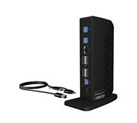 ICY BOX USB-C Docking Station (11-in-1) with 2x HDMI & 2x DP, USB-C Docking Station for Laptop (Gigabit Ethernet, 6 USB 3.0 Ports), DisplayLink, IB-DK2252AC
