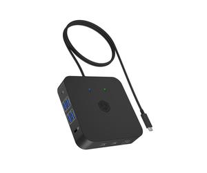 ICY BOX USB-C Docking Station (12-in-1) for 3 Monitors (3x HDMI), 4K 60Hz, 6x US
