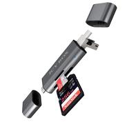 IcyBox IB-CR200-C External Card Reader with Multi-USB Connector IB-CR200-C