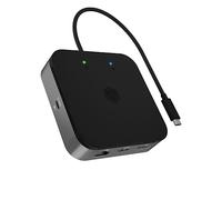 ICY BOX USB4 Docking Station (7-in-1) for 2 Monitors (1x HDMI & 1x DP), 4K 120Hz / 8K 30Hz, 3X USB 3.2 Gen 2 (10 Gbit/s), 60W Power Delivery, Gigabit Ethernet, Audio, IB-DK408-C41
