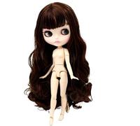 ICY DBS Blyth doll 1/6 bjd Matte face joint body 30cm toy girls gift (Dark Brown)