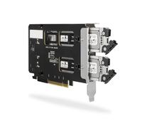 ICY DOCK 2 Bay Removable M.2 NVMe SSD Mobile Rack for PCI Express Slot (PCIe Bifurcation Required) | ToughArmor MB842MP-B