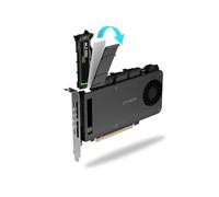 Icy Dock ExpressSlot MB204MP-B: 4 Bay Removable M.2 NVMe SSD to PCIe x16 Mobile Rack Enclosure/Adapter Card (PCIe Bifurcation Required, Windows, Linux Compatible)