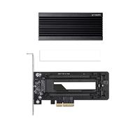 ICY DOCK M.2 NVMe SSD to PCIe X16/X8/X4 Card Adapter with Large Aluminum Heat Sink | EZConvert Ex Pro MB987M2P-1B