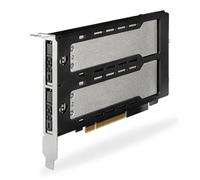 ICY DOCK MB842MP-B Enclosure, Fits 2x M.2 PCIe NVMe SSD, PCIe 3.0/4.0, Eagle-Hoo