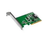 ICY DOCK PCIe 4.0 x8 NVMe Adapter Card with 1 x SlimSAS 8i (SFF-8654) Connector & Redriver (PCIe Bifurcation Required) - EXLink MB409A4