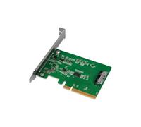 ICY DOCK PCIe 5.0 x8 NVMe Adapter Card with 1 x MCIO 8i (SFF-TA-1016) Connector & Redriver (PCIe Bifurcation Required) - EXLink MB409A5