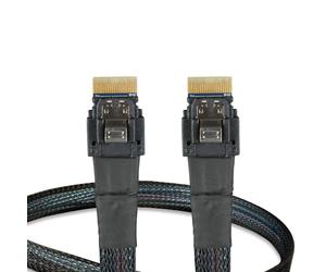 ICY DOCK SlimSAS 4i SFF-8654 to SlimSAS 4i SFF-8654 Cable - 0.5M | MB323L-B
