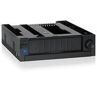 ICY DOCK Strapless SATA Hot Swap Mobile Rack for 3.5 Inch (6.4 cm) HDD and Ultra-Slim ODD in 1 x 5.25 Inch (13.3 cm) DuoSwap MB971SPO-B