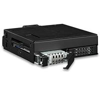 Icy Dock ToughArmor MB105VP-B, Rack Mobile métallique 2 x SSD 2,5" NVMe U.2/U,3 SlimSAS (SFF-8654 8i) défini par SFF - 9402 Rev 1.1, PCIe 4.0, pour Baie de 5,25" (Carte Tri-Mode Compatible)