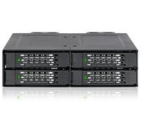 ICY DOCK ToughArmor MB699VP-B V3 4 x U.2 / U.3 NVMe PCIe 4.0 SSD to 4 x SlimSAS (SFF-8654) Mobile Rack Compatible with Tri-Mode Cards - Full Metal