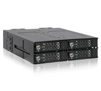 ICY DOCK ToughArmor MB720MK-B V2 Full Metal 4 Bay M.2 NVMe SSD PCIe 4.0 Mobile Rack for External 5.25" Drive Bay Black 1.6"x5.7"x7.2"