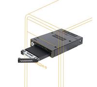 Icy Dock ToughArmor MB834M2K-B V2, 2 Bay M.2 PCIe 3.0/4.0 NVMe SSD Mobile Rack, Black Metal, SAS, for External 3.5” Drive Bay