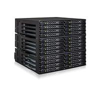 ICY DOCK ToughArmor MB924IP-B - 24-Bay SATA/SAS Hot Swap Removable Frame Backplane Module for 2.5 Inch SSD/HDD via 6X MiniSAS HD in 3X 5.25" Bay Full Metal Black