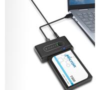 ICY DOCK USB-C+A Gen 2 (10Gbps) to U.2 NVMe SSD Thunderbolt 4 Compatible Reader Adapter | EZ-Adapter Ex MB931U-1VB R1