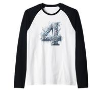 ICY Number 4 Winter Wonderland Theme Raglan Baseball Tee