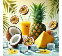 Icy Tropical Burst - Mango Pineapple Coconut Ice Flavor Concentrate - Vegan - Sasami - 100ml