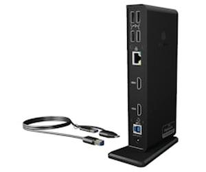 IcyBox 11 in 1 USB 3.0 Type-A + Type-C® Dock with two HDMI® interfaces
