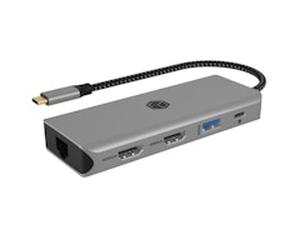 IcyBox 9-in-1 mobile Docking Station with PD 100w