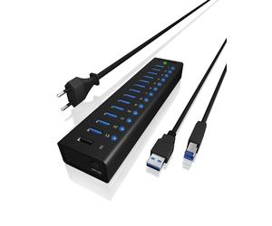 Icybox IB-AC6113 13 Port USB 3.0 Hub 13 x USB 3.0 + 1 x charging Single