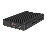 IcyBox M.2 NVMe/SATA SSD enclosure with dual SD card reader
