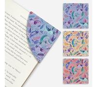 Icycay Axolotls Corner Bookmarks, Cute Leather Book Accessories for Book Lovers, 3 Pcs Reading Book Page Markers for Women Men Student Teacher Girls Boys Kids Retirement Birthday Gifts