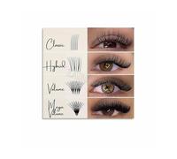 ICYJRFHLTF Lash Artist Studio Decor Metal Sign Eyelash Mapping Chart Styles and Shapes Reference Beauty Salon Wall-Art Design 8 X 12 in
