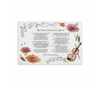 ICYJRFHLTF Religious Metal Wall-Art Inspirational Decor Tin Sign with Masters Hand Poem for Prayer Room Office 8 X 12 in