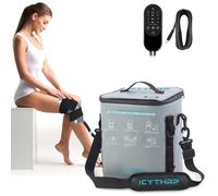 ICYTHRP Cold Therapy Machine with Programmable Timer, Portable Ice Machine for Knee After Surgery, Knee Replacement Recovery System for Pain Relief w/Compression Pad for Shoulder, Hip and Ankle