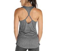 icyzone Women's Workout Yoga Tank Tops - Racerback Sport Vest Sleeveless Gym Running Shirt