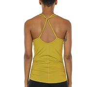 icyzone Women's Workout Yoga Tank Tops - Racerback Sport Vest Sleeveless Gym Running Shirt (S, Ginger)