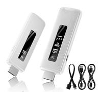 ICZI 4K Wireless HDMI Transmitter and Receiver,With LED Screen Display, 165ft/50m, 2.4G/5G Wireless HDMI for Streaming Video and Audio to TV/Projector/Laptop/PC/TV Box, 1080P Output (White)