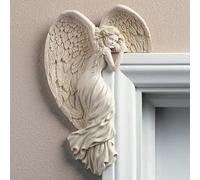 Iczodrow Angel Hanging Decor for Door Corner, Resin Angel Wings Figurines Pendant for Wall Décor-Small Angels Sculptures Ornaments for Home Desk Table Bedroom (Left and Right)