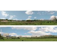 id Backscenes Scenic Backgrounds - 15 inches high - Industrial (239B)
