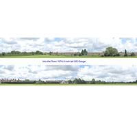 id Backscenes Scenic Backgrounds - 9 inches high - Into the Town (107A)