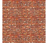 id Backscenes Scenic Brick / Building Papers - Red Brick - Dark (BM08C)