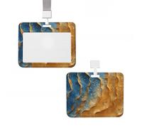 ID Badge Holder Vertical Badge Reel Shapes in the Sand ID Badge Holder Sliding Reel Clips Badge Holders Hard Plastic Badge Holders ID Card Holder Name Tag Holder for Nurses Office