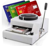 ID Card Embosser, 72-Character Manual PVC Card Embossing Machine for Creating VIP, Membership, Access Control