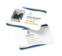 ID Card for Businesses-Detailed Personalized Identification Card Your Business Logo, Photo ID Card CR80 with Lanyard ID 1