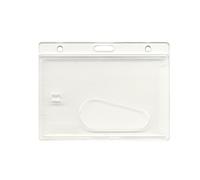 ID Card It 5 ID Card Pass Badge Holder Clear Enclosed Plastic Oyster Pass Credit Rigid Identity Bus Pass Student Card