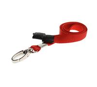 ID Card IT Lanyard Neck Strap ID Card Pass Badge Holder for NHS, Teachers, Staff, Work Office, Schools (Pack of 10) (Red)