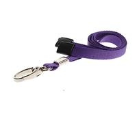 ID Card IT Purple Lanyard Neck Strap ID Card Pass Badge Holder for NHS, teachers, staff, work office, schools (Pack of 10)