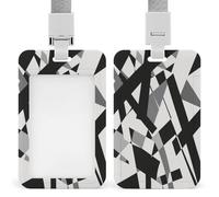 ID Card Protector The Beauty of Chaos Id Badge Holder with Lanyard for Work Office Nurse Teacher Women Student Gifts