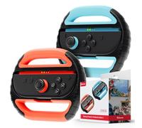 ID CHINSION 2 Pack Steering Wheel for Mario Kart World & 8 Deluxe Compatible with Nintendo Switch 2 Joy-Con